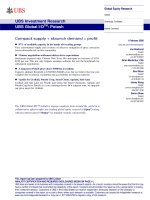 global potash industry update UBS Investment Research