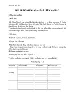 giáo án địa lý 8 bài 14 đông nam á - đất liền và hải đảo