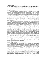 Ứng dụng CNTT trong tổ chức một số trò chơi môn Toán lớp Hai