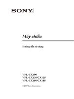 Hướng dẫn sử dụng máy chiếu SONY