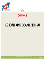 bài giảng kế toán tài chính chương 6 kế toán kinh doanh dịch vụ - đh tôn đức thắng