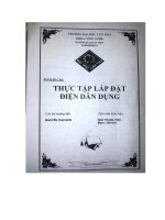 Báo cáo thực tập lắp đặt điện dân dụng