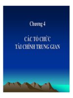 bài giảng lý thuyết tài chính tiền tệ - chương 4 các tổ chức tài chính trung gian
