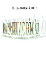 bài giảng địa lý 7 bài 59 khu vực đông âu