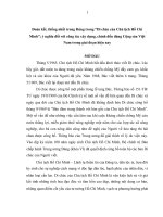 Đoàn kết, thống nhất trong đảng trong “di chúc của chủ tịch hồ chí minh”; ý nghĩa đối với công tác xây dựng, chỉnh đốn đảng cộng sản việt nam trong giai đoạn hiện nay
