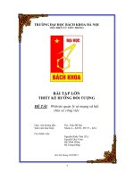 Bài tập lớn môn Thiết kế hướng đối tượng Website quản lý và mạng xã hội chia sẻ công việc