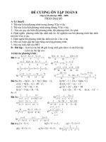 ĐỀ CƯƠNG ÔN TẠPTOÁN 8