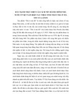 TIỂU LUẬN ĐẨY MẠNH THỰC HIỆN cải CÁCH nền HÀNH CHÍNH NHÀ nước ở VIỆT NAM HIỆN NAY THEO TINH THẦN THÀ ít mà tốt của LÊNIN