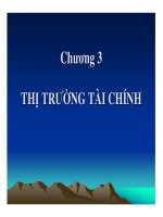bài giảng lý thuyết tài chính tiền tệ - chương 3 thị trường tài chính