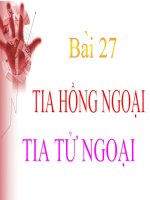 Bài 27. Tia hồng ngoại và tia tử ngoại