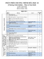 phân phối chương trình 10 (cơ bản và tự chọn nâng cao)