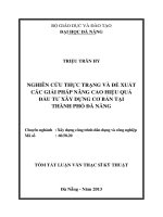 nghiên cứu thực trạng và đề xuất các giải pháp nâng cao hiệu quả đầu tư xây dựng cơ bản tại thành phố đà nẵng