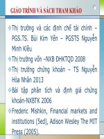 tổng quan về hệ thống tài chính