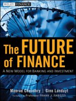 The future of finance a new model for banking and investment