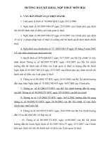 Tài liệu hướng dẫn khai nộp thuế môn bài