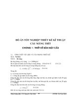 đồ án tốt nghiệp thiết kế kĩ thuật cầu măng thít