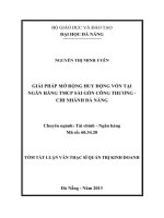 giải pháp mở rộng huy động vốn tại ngân hàng tmcp sài gòn công thương - chi nhánh đà nẵng