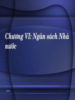 Bài giảng ngân sách nhà nước