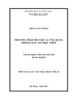 phương pháp đồ thị và ứng dụng trong dạy tin học thpt