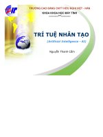Bài giảng trí tuệ nhân tạo
