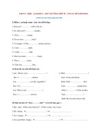 PART 8-HKII- E GRADE 6 - UNIT 10 -ÀI TẬP TỔNG HỢP (2012)