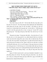 Một số biện pháp phối hợp xây dựng “ Trường học thân thiện, học sinh tích cực ”