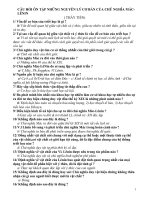 CÂU HỎI ÔN TẬP NHỮNG NGUYÊN LÝ CƠ BẢN CỦA CHŨ NGHĨA MÁCLÊNIN