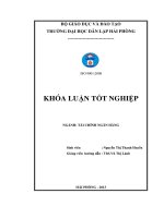 chuyên đề một số giải pháp nâng cao hiệu quả hoạt động tín dụng tại chi nhánh ngân hàng nông nghiệp và phát triển nông thôn huyện thủy nguyên