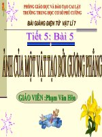 Anh cua mot vat tao boi guong phang