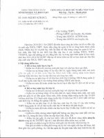 Công văn Kiểm Tra HS lớp 6,9