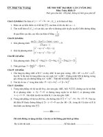 ĐỀ THI THỬ KHỐI D LẦN 2 NĂM 2012