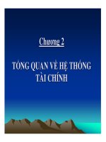 bài giảng lý thuyết tài chính tiền tệ - chương 2 tổng quan về hệ thống tài chính