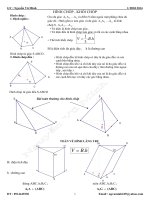 thể tích hình không gian