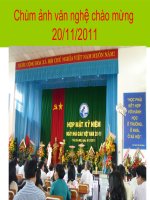 Chùm ảnh văn nghệ chào mừng 20-11-2011 trường ĐH TDM