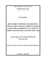 hoàn thiện chính sách marketing cho sản phẩm hệ dàn thép mạ trọng lượng nhẹ smartruss của công ty tnhh ns bluescope lysaght việt nam