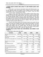 báo cáo phân tích tài chính công ty cổ phần giấy hải phòng