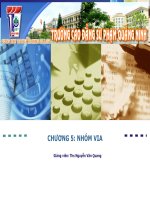 Hóa học Vô cơ 1_chương 5_chương trình CĐSP