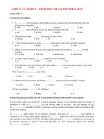 PART 12 - E GRADE 9 - BÀI TẬP HKII (2012)