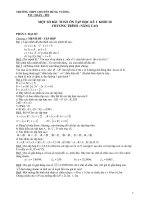 ôn thi học kì 1 khối 10