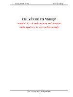 CHUYÊN ĐỀ TỐT NGHIỆP CUNG CẤP ĐIỆN  NGHIÊN CỨU VÀ THIẾT KẾ BÀN THỬ NGHIỆM THIẾT BỊ ĐÓNG CẮT HẠ ÁP CÔNG NGHIỆP