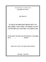 sử dụng outrigger trong kết cấu nhà nhiều tầng chịu tải trọng ngang có xét đến sự làm việc của móng cọc
