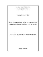 quản trị rủi ro tín dụng tại sacombank đà nẵng