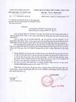 Số 3507 ( Đề nghị các trường THCS làm những nội dung liên quan THCS gửi mail trước ngày 27/11/2011) để tổng hợp nộp Sở GD