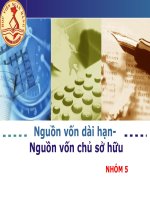Nguồn vốn dài hạn nguồn vốn chủ sở hữu