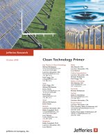 clean tech industry primer
