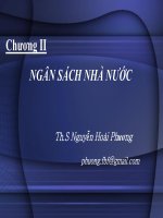 slide môn tài chính tiền tệ cô phương chương 2 chươngiingân sách nhà nướcth