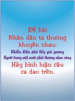 BL: Nhiễu điều phủ lấy giá gương