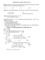 KT VẬT LÝ 9 TIẾT 22 - HKI - MA TRẬN
