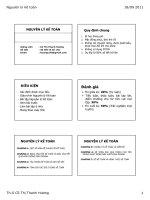 bài giảng nguyên lý kế toán chương  1Một số vấn đề chung về kế toán - ths. cồ thị thanh hương