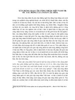 XÂY DỰNG GIAI cấp CÔNG NHÂN VIỆT NAM TRƯỚC tác ĐỘNG của TOÀN cầu hóa